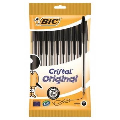 BIC 830864 bolígrafo Negro Medio 10 pieza(s) (Espera 4 dias)