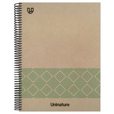 CUADERNO RECICLADO A4 KRAFT SOFT TAPA DURA 80 HOJAS 90GR CUADRICULA 4X4 MM VERDE UNINATURE 88500320 (Espera 4 dias)