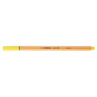 ROTULADOR PUNTA FINA POINT 88 0.4MM AMARILLO LIMON STABILO 88/24 (MIN10) (Espera 4 dias)