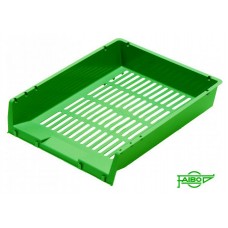 BANDEJA APILABLE DE PLASTICO 340X275X65 MM. COLOR VERDE FAIBO 90-04 (MIN10) (Espera 4 dias)