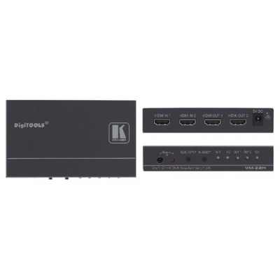 Kramer Electronics VM-22H amplificador de línea de video Negro (Espera 4 dias)