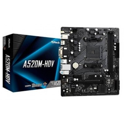 PLACA ASROCK A520M-HDV AMD AM4 2DDR4 HDMI PCIE3.0 (Espera 4 dias)
