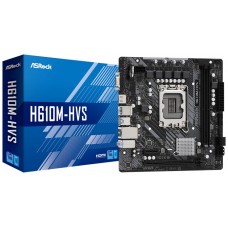PLACA ASROCK H610M-HVS,INTEL,1700,H610,2DDR4,64GB,VGA+HDMI,4SATA3,4USB2.0,2USB3.2,MATX (Espera 4 dias)