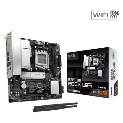 Asrock B850M Rock WiFi AMD B850 Zócalo AM5 micro ATX (Espera 4 dias) Asrock B850M Rock WiFi AMD B850 Zócalo AM5 micro ATX (Espera 4 dias)