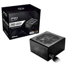 FUENTE ALIMENTACION ASROCK PRO-650B,PSU,850W,BRONZE (Espera 4 dias)