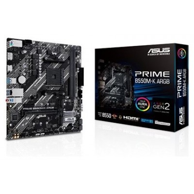 PLACA BASE ASUS PRIME B550M-K ARGB AM4 MATX 2XDDR4