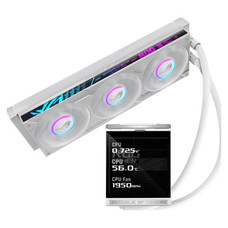ASUS ROG Strix LC IV 360 ARGB LCD White Edition Procesador Kit de refrigeraci&oacute;n l&iacute;quida 12 cm Blanco (Espera 4 dias)