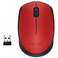 RATON OPTICO WIRELESS M171 ROJO LOGITECH (Espera 4 dias)