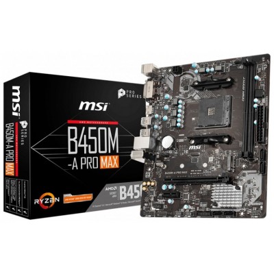 PLACA BASE MSI B450M-A PRO MAX AM4 MATX 2XDDR4