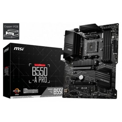 MSI B550-A PRO placa base AMD B550 Zócalo AM4 ATX (Espera 4 dias)