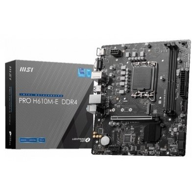 PLACA BASE MSI PRO H610M-E DDR4 SOCKET 1700 GEN 14,13,12 (Espera 4 dias)
