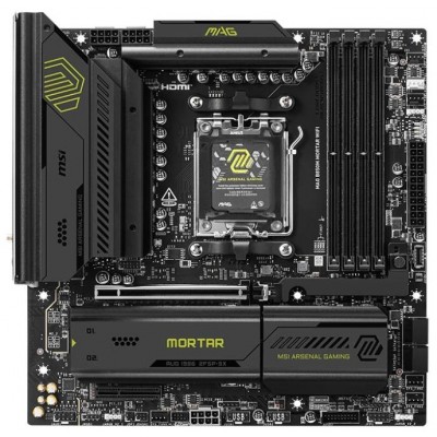 PLACA MSI MAG B850M MORTAR WIFI,AMD,AM5,B850,4DDR5,256GB,1HDMI,4SATA3+3M.2,5GBLAN+WIFI7+BT5.4,9USB3.2,MATX (Espera 4 dias)