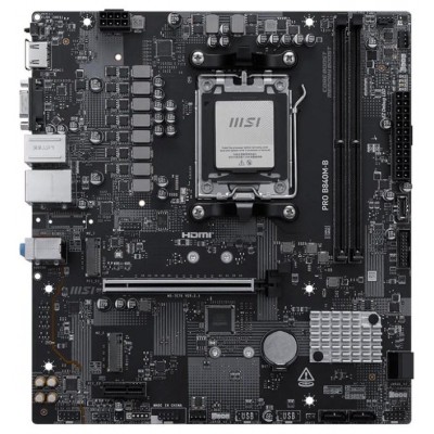 PLACA MSI PRO B840M-B,AMD,AM5,B840,4DDR5,256GB,1HDMI,4SATA3+2M.2,GBLAN,4USB3.2,MATX (Espera 4 dias)
