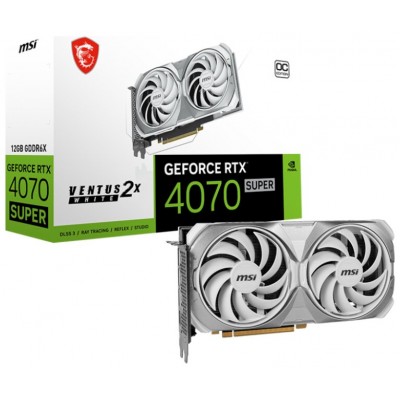 TARJETA GRAFICA MSI RTX 4070 VENTUS 2X  WHITE OC 12GB GDDR6X