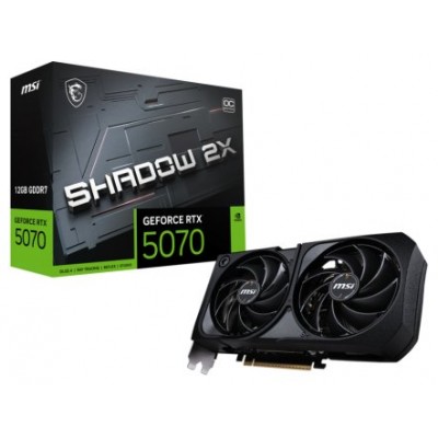 MSI GeForce RTX 5070 12G SHADOW 2X OC NVIDIA 12 GB GDDR7 (Espera 4 dias)