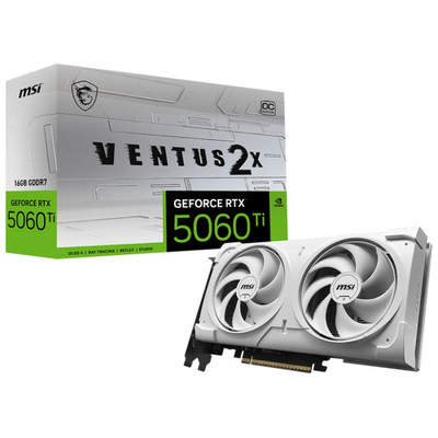 TARJETA GRAFICA MSI RTX 5060 TI 16G VENTUS 2X OC WHITE
