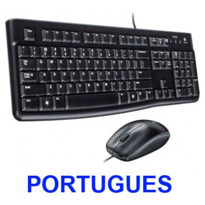 PACK TECLADO Y MOUSE LOGITECH MK120 Y MOUSE CON CABLE