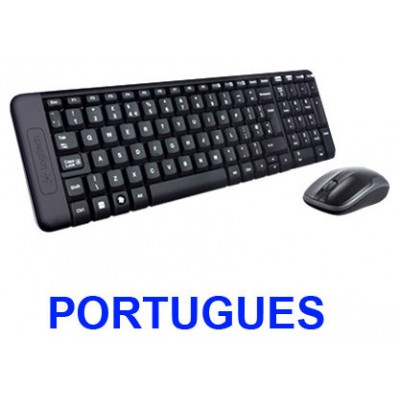 Teclado Logitech Wireless Mk220 Portugues
