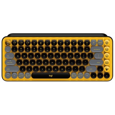 TECLADO WIRELESS MECANICO POP KEYS AMARILLO BLAST LOGITECH (Espera 4 dias)