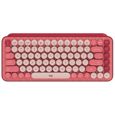 TECLADO WIRELESS MECANICO POP KEYS ROSA HEARTBREAKE LOGITECH (Espera 4 dias)