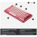 TECLADO WIRELESS MECANICO POP KEYS ROSA HEARTBREAKE LOGITECH (Espera 4 dias)