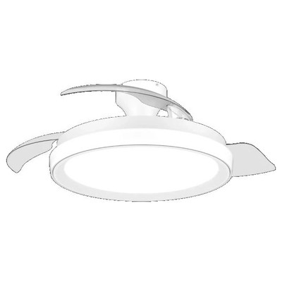 PHILIPS Ventilador techo Luz Bilss106c 28+35W Bl B PHILIPS Ventilador techo Luz Bilss106c 28+35W Bl B