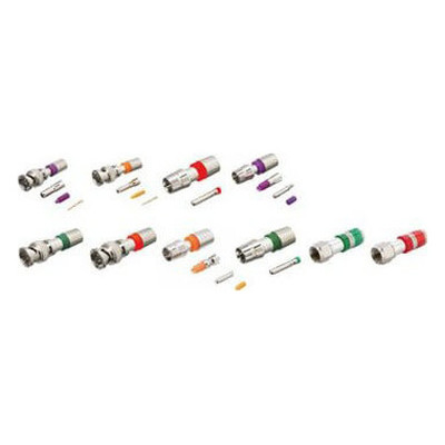 KRAMER CABLES & CONNECTORS CONNECT - CABLES BNC(M) COMPRESS. CONNECTOR RG-6 (BC-1X)-GREEN CODED-MODEL (CC-BNC-6(PACK-25)) (99-911060001) (Espera 4 dias)