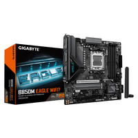 GIGABYTE B850M EAGLE WIFI7 Placa Base – CPUs AMD Ryzen Serie 9000, VRM digital de 8+2+2 fases, hasta 8200 MHz DDR5 (O.C.), 1× M.2 PCIe 5.0 + 1× M.2 PCIe 4.0, Wi-Fi 7, LAN 2.5 GbE, USB 3.2 Gen 2 (Espera 4 dias) GIGABYTE B850M EAGLE WIFI7 Placa Base – CPUs AMD Ryzen Serie 9000, VRM digital de 8+2+2 fases, hasta 8200 MHz DDR5 (O.C.), 1× M.2 PCIe 5.0 + 1× M.2 PCIe 4.0, Wi-Fi 7, LAN 2.5 GbE, USB 3.2 Gen 2 (Espera 4 dias)