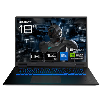 GIGABYTE PORTATIL GAMING A18 PRO DXJG3ESBC4SH,INTEL RPL-R CORE 7 240H,32GB DDR5,SSD 1TB,18" QHD+ 165HZ,RTX5070TI/12GB,W11 HOME (Espera 4 dias)