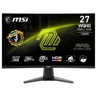 MSI MAG 27CQ6F pantalla para PC 68,6 cm (27") 2560 x 1440 Pixeles Quad HD LCD Negro (Espera 4 dias)