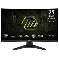 MSI MONITOR MAG 275CF X24. 27" RAPID VA CURVE 1500R. 1920x1080 . 240HZ. NEGRO (Espera 4 dias)