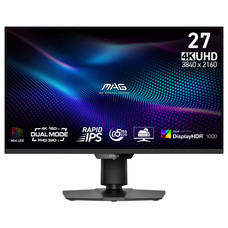 MSI MONITOR MAG 274UPDF E16M. 27" RAPID VA MINI-LED PLANO. 3840X2160. 160HZ. NEGRO (Espera 4 dias)