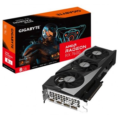 TARJETA GRAFICA GIGABYTE RX 7600 GAMING OC 8GB DDR6