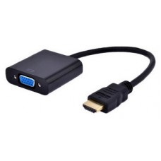 ADAPTADOR GEMBIRD HDMI-M A VGA-H  Y AUDIO CON JACK 3.5 (CABLE 15CM) (Espera 4 dias)