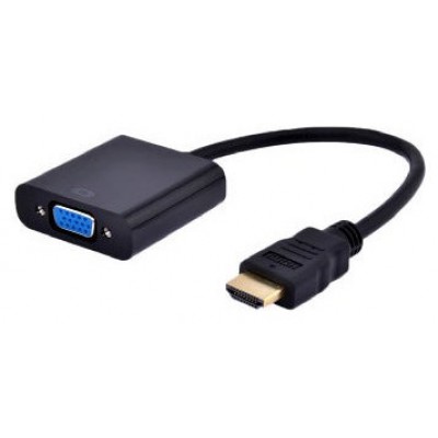 ADAPTADOR GEMBIRD HDMI-M A VGA-H  Y AUDIO CON JACK 3.5 (CABLE 15CM) (Espera 4 dias)