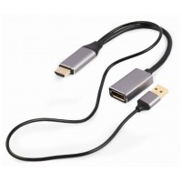 ADAPTADOR GEMBIRD  ACTIVO 4K HDMI MACHO A DISPLAYPORT HEMBRA NEGRO