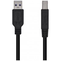 AISENS - CABLE USB 3.0 IMPRESORA TIPO A/M-B/M, NEGRO, 3.0M