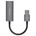AISENS - CONVERSOR USB 3.0 A ETHERNET GIGABIT 10/100/1000 MBPS, GRIS, 15CM