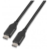 AISENS - CABLE USB 3.1 GEN2 10GBPS 3A, TIPO USB-C/M-USB-C/M, NEGRO, 1.0M
