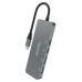 HUB USB 3.2 GEN2 10G USB-C/M-2xUSB-C/H-2xUSB-A/H GRIS