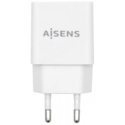 CARGADOR USB 10W ALTA EFICIENCIA 5V2A BLANCO AISENS
