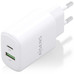 Aisens Cargador GaN 25W USB-C PD 3.0 USB-A QC3.0