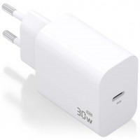 AISENS - CARGADOR GaN 30W, 1xUSB-C PD3.0, BLANCO