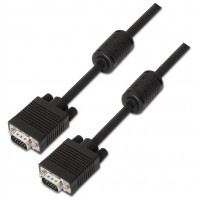 CABLE SVGA FERRITA HDB15M-HDB15M NEGRO 1.8M AISENS