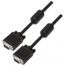 CABLE SVGA FERRITA HDB15M-HDB15M NEGRO 1.8M AISENS