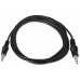 CABLE AUDIO ESTEREO JACK 3.5M-JACK 3.5M NEGRO 1.5M