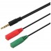 CABLE ADAPTADOR AUDIO JACK 3.5 4PINES M-2XJACK 3.5