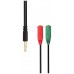 CABLE ADAPTADOR AUDIO JACK 3.5 4PINES M-2XJACK 3.5