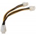 CABLE ALIMENTACION 4PIN H-4+4PIN M 15CM AISENS