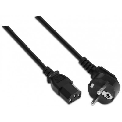 AISENS - CABLE ALIMENTACIoN CPU, CEE7/M-C13/H, NEGRO, 5.0M